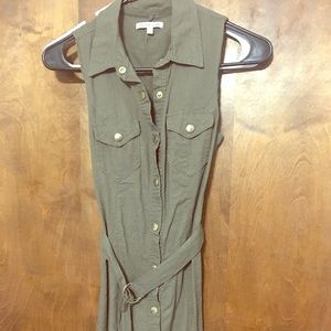 Olive green dress